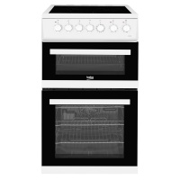 Beko EDVC503W Double Oven with Ceramic Hob